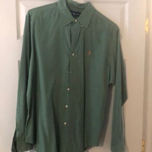 Green linen Ralph Lauren shirt